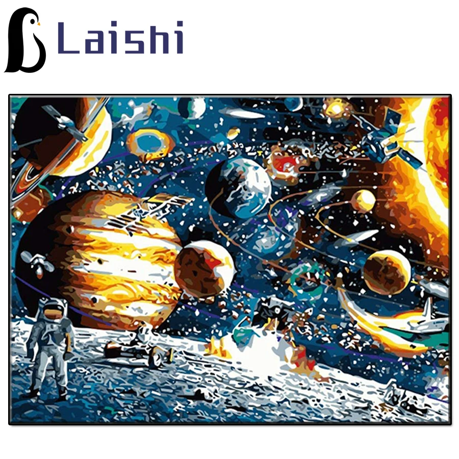 

5D Diy Graffiti galaxy planet art round diamond painting cross stitch mosaic diamond embroidery home decoration new year gift