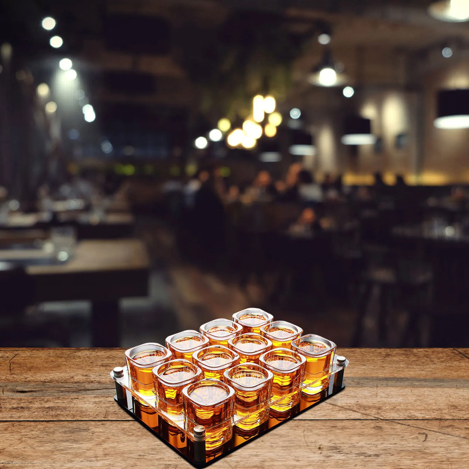 Multiple Glasses Drinking Holder Stand Shot Cup Station Mug Holders Cups Tray Whiskey