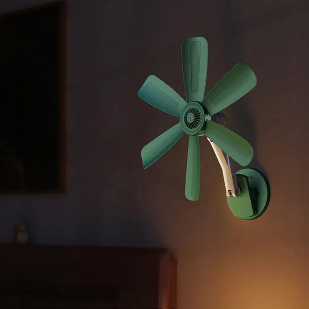 3-in-1 Quiet Electric Fan for Indoor Spaces Table Clip Wall Mount Support Adjustable Fan Head 3 Blade 6 Blade Settings