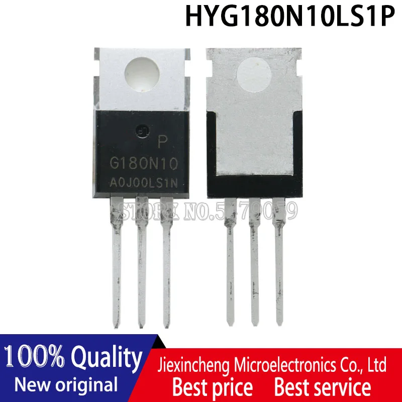 10PCS HYG180N10LS1P G180N10 G180N10P HYG180N10 TO220 100V 50A MOSFET Nuovo originale