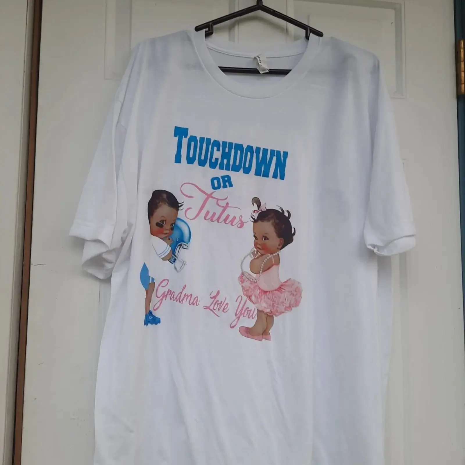 Marca Touchdowns or Tutus Baby Gender Reveal T Shirt vintage Washed Stylish Soft Casual homme Unisex designer clothes fashion
