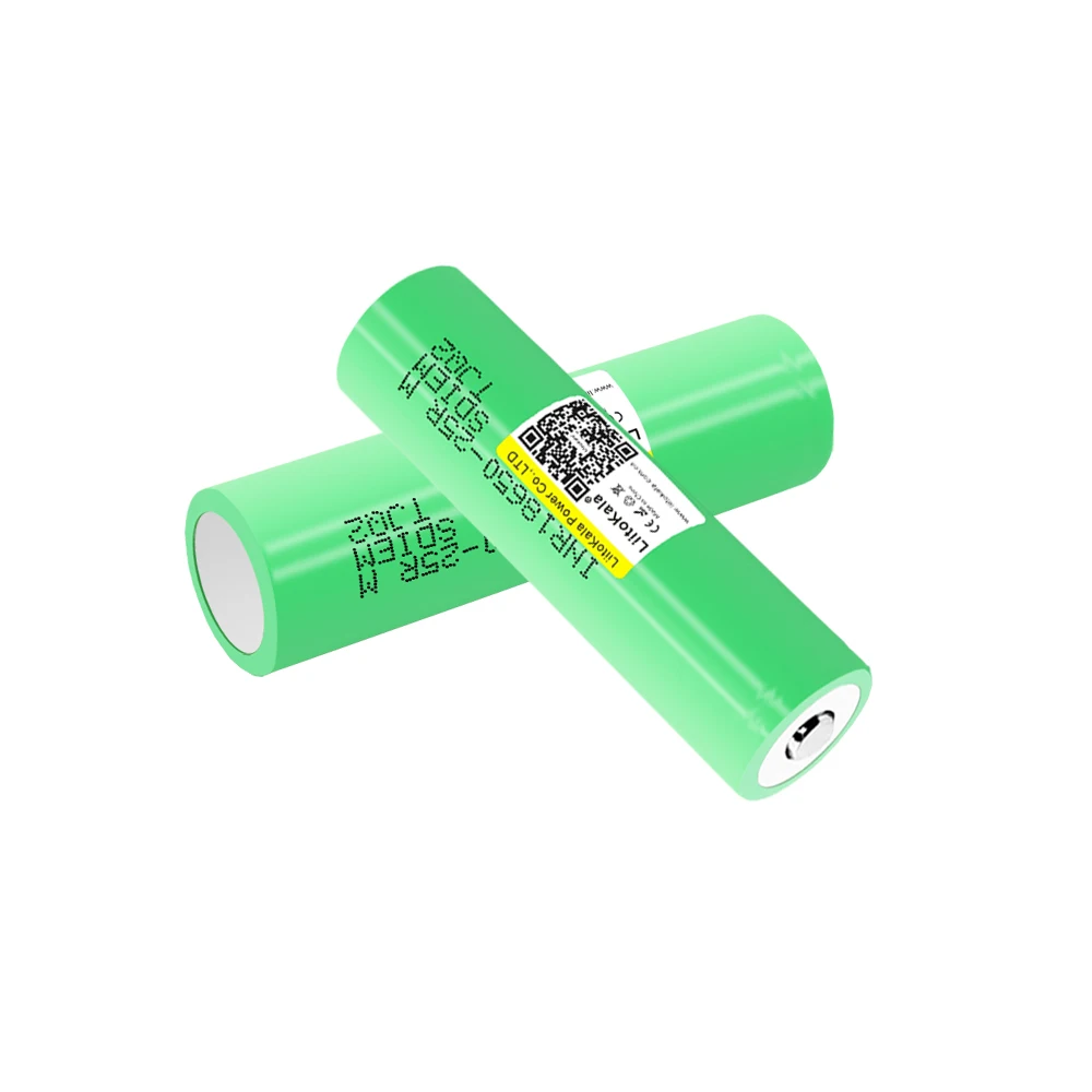 4PCS LiitoKala 25R 3.7V 18650 2500mAh Lithium Battery 20A 30A Discharge INR18650-25R Batteries for Flashlight Flat Head