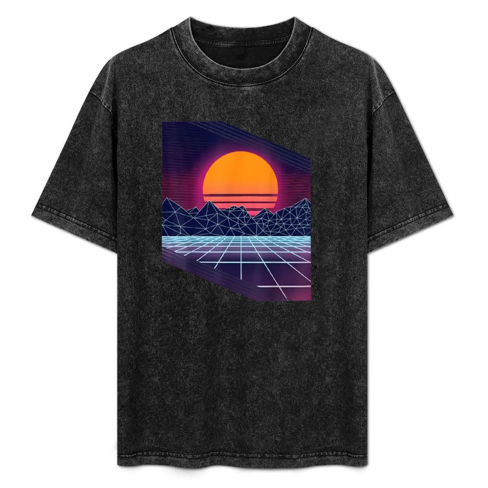 

Retro 80s Vaporwave Outrun T-Shirt Festive Simple T-Shirt