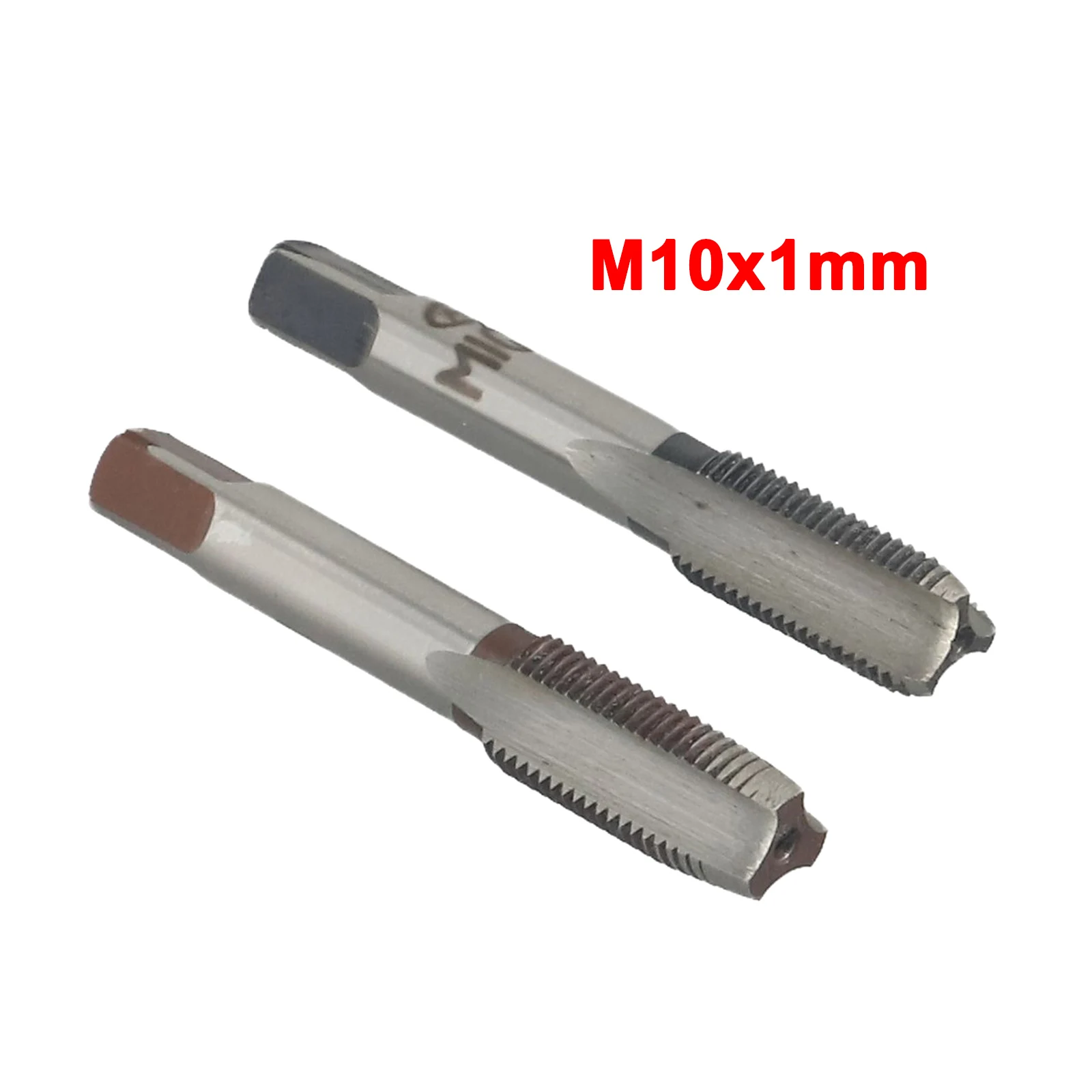 أجزاء الصنابير المعدنية الملعب الفضة الموضوع و HSS اليد الموضوع M10 X 1 مللي متر الملعب M10mmx1 متري تفتق 10 مللي متر x 1