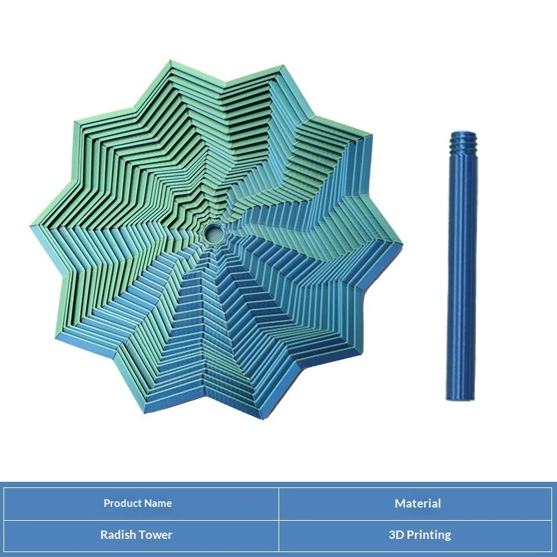 ثلاثية الأبعاد الطباعة توسيع الحسية تململ ستار نموذج الوهم البصري مسدس دوامة دوامة الحلي الإجهاد الإغاثة مجلس لعبة #2