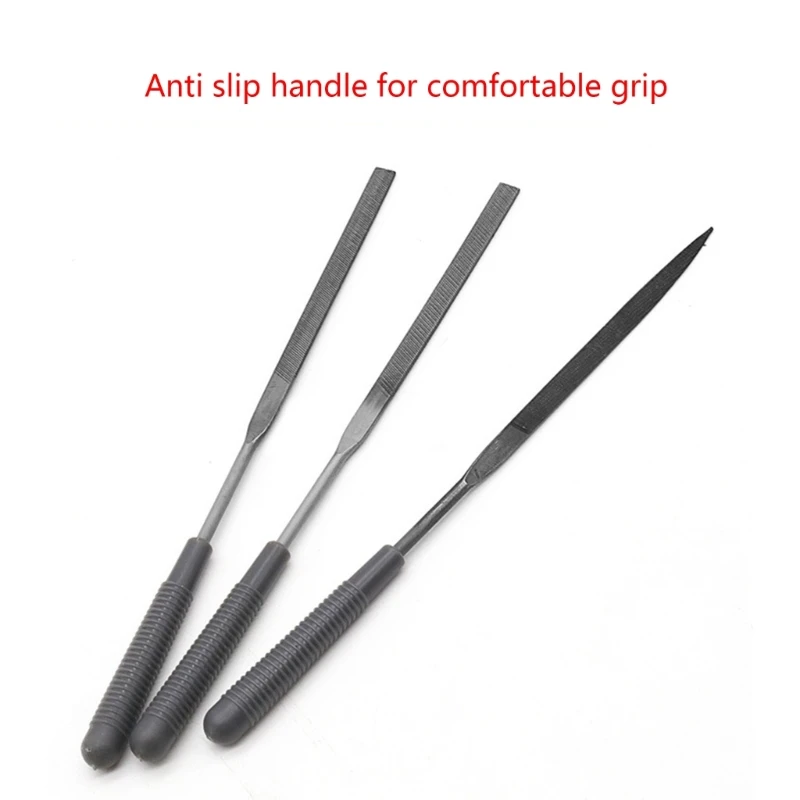 K1KA 12Pcs Diamond Riffler Files Bent Diamond Needle File Set Mini Diamond Files Curved Needle File for Metal Glass Stone