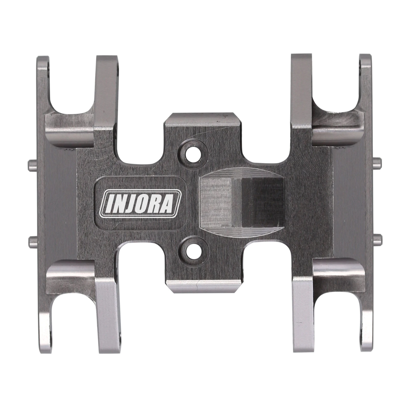 INJORA Brass/Aluminum Skid Plate Transmission Mount for 1/24 RC Crawler Axial SCX24 Upgrade Parts