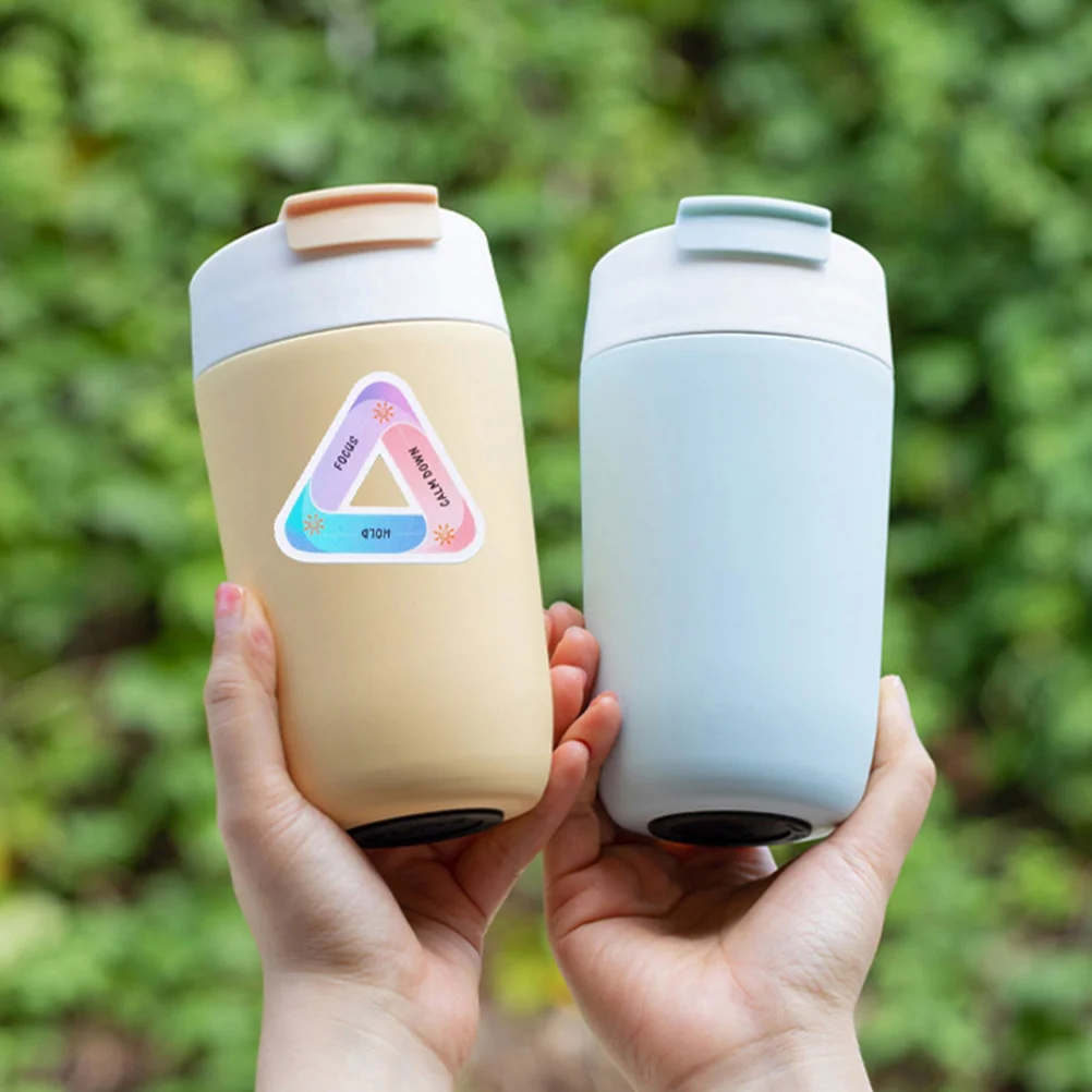 

6Pcs Sensory Stickers Calming Textured PVC Peva Material Reusable Decompression Tool for Uneasy People Phone Case Laptop