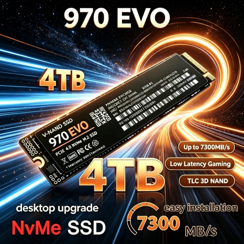 Internal NVMe 970 EVO SSD NVMe M.2 2280 PCIe 3.0x4 Internal Solid State Drive 500GB 1TB 2TB 4TB For Laptop Desktop，OME Package