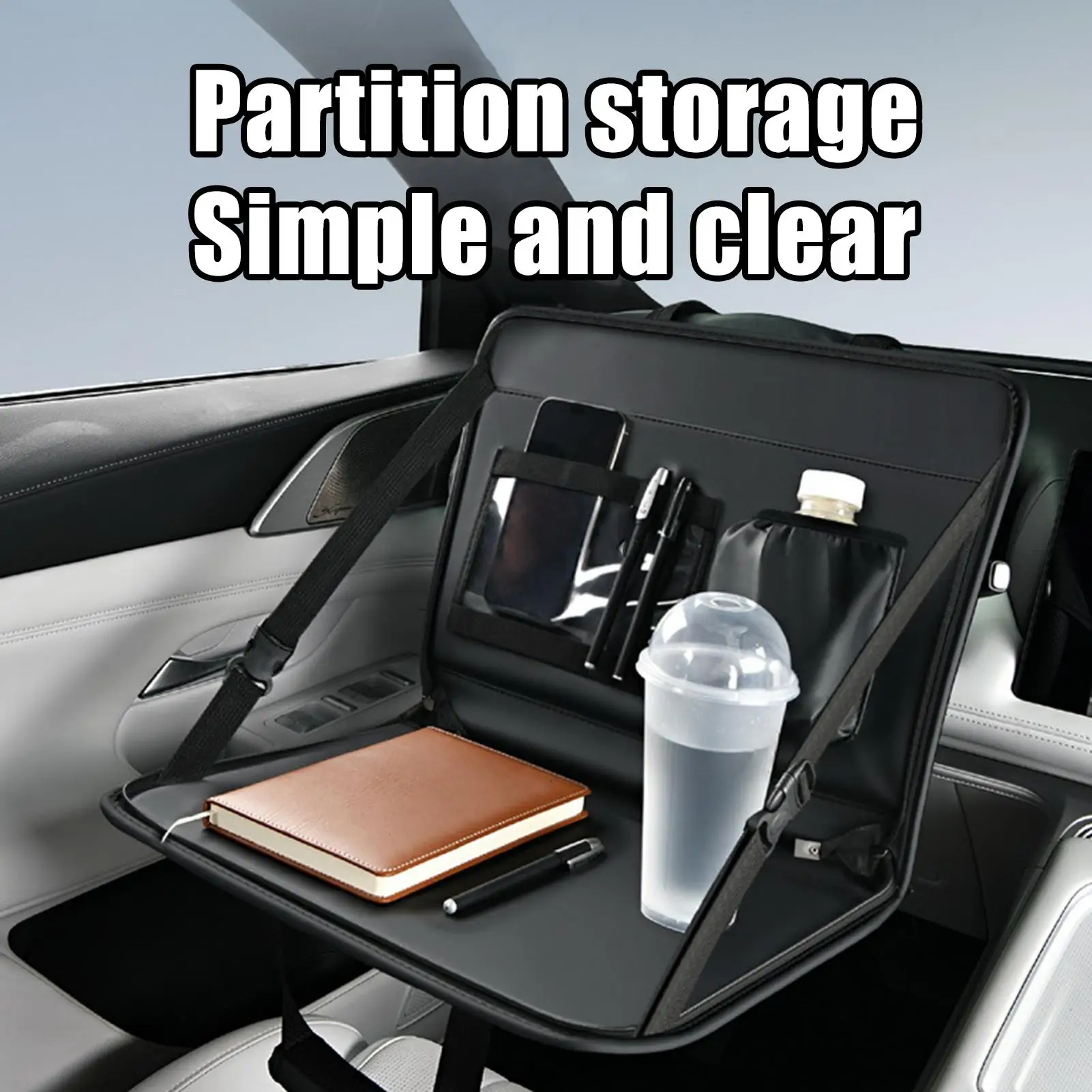 Car Seat Tray Table Vehicle Food Tray Automobile Work Table Organizer Holder For Writing Eating Traveling Reading