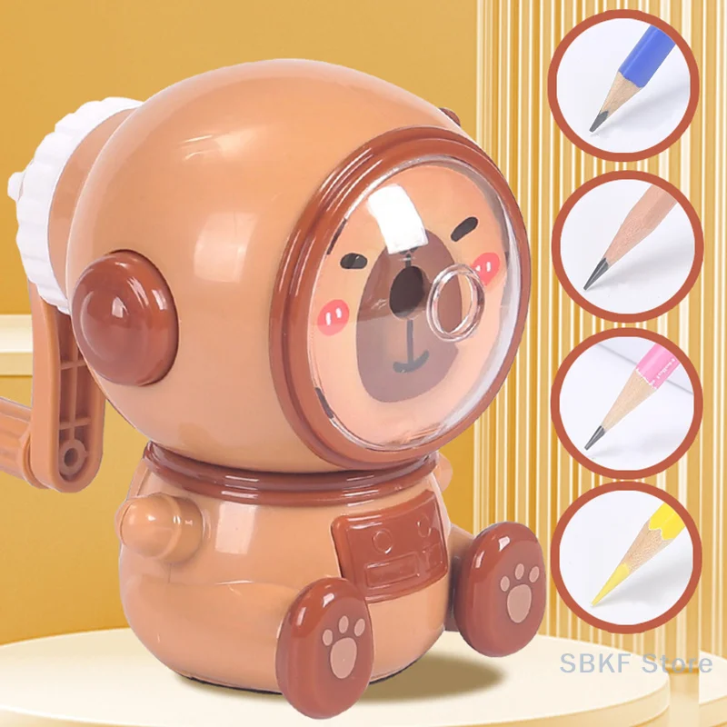 Auto Third Gear Cartoon Capybara Sharpener; An Attractive Lead Pencil Essential for Students