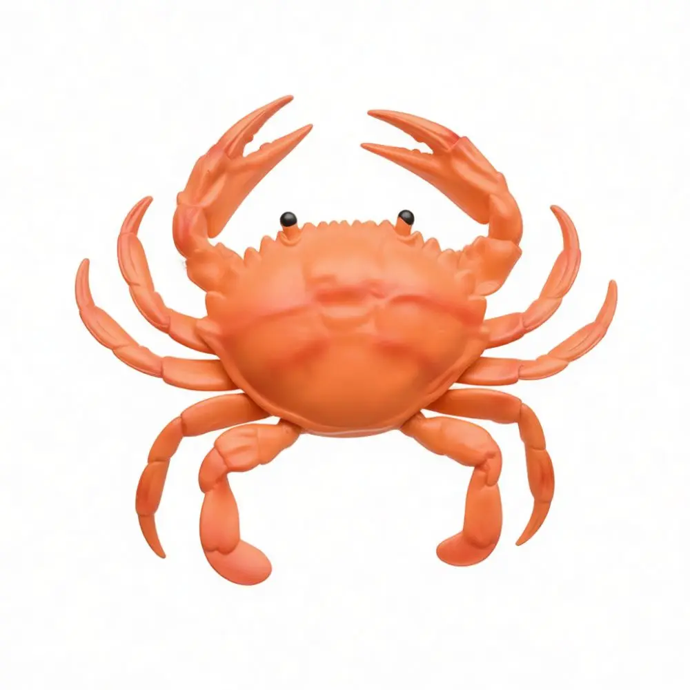 Simulation Marine Creature Model Soft Rubber Lobster Crab Figurine Educational Tool Sensory Toy For Children Play