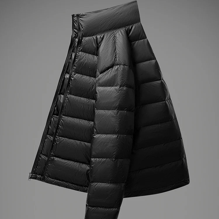 

Winter Men's down Jaet aphene Material Warm Casual Lightweight 80 White Du down Jaet Men's Outerwear Long Sle