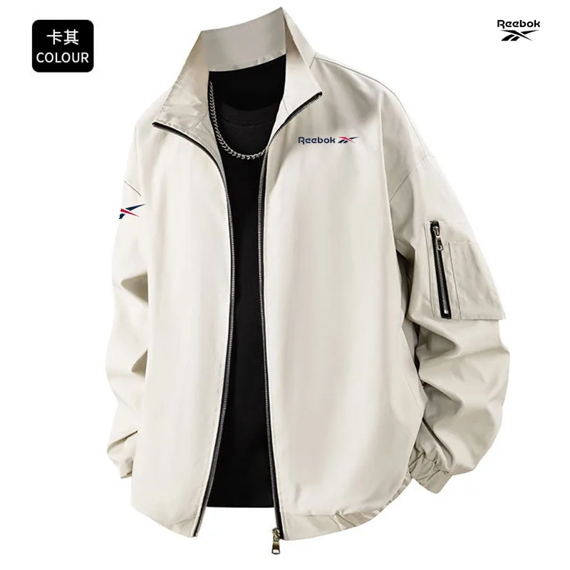 Reebok Men's Spring-Autumn Sun Protection Jacket - Lightweight Design, Soft and Comfortable, Breathable and Loose-Fitting Coat view 6