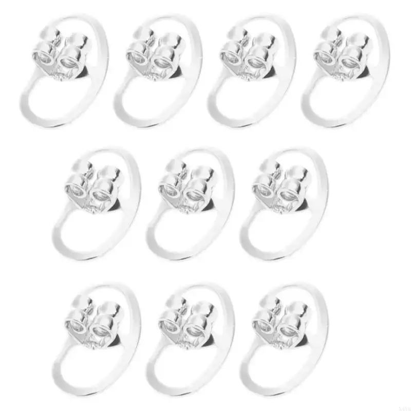 Picture 4: X4YA 10 Pack Replacements Locking Earring Backs Earring Plugs Secure Locking Backing