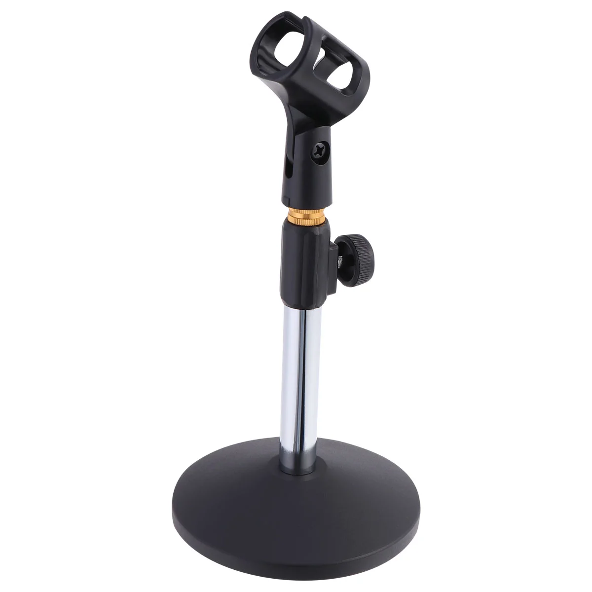 Liftable Microphone Stand Metal Base Desktop Bracket for Home Live Broadcast Online Conference Microphone Rack