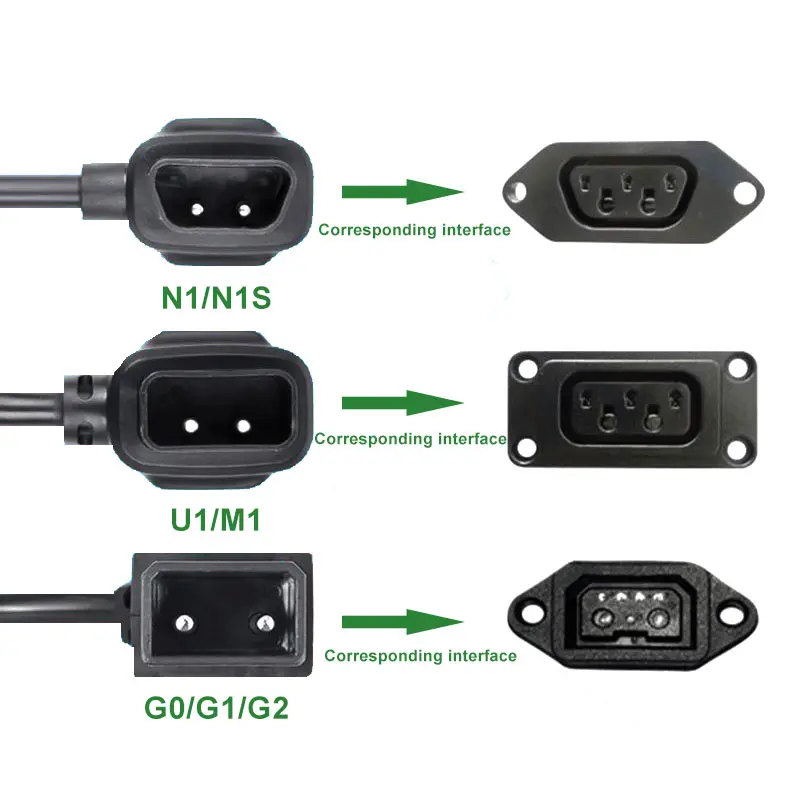 U1/M1 N1/N1S G0/G1/G2 Electric Vehicle Charger Transfer Head Universal To Charging Station N1s U Battery Conversion Connector