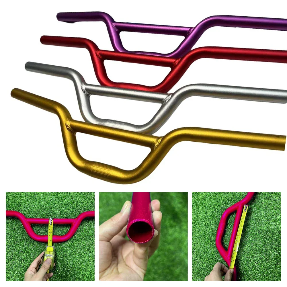 Guiador de bicicleta para crianças, guidão de bicicleta, guidão de liga andorinha, design ergonômico, acessórios de ciclismo, 22,2*520mm