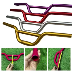 Bike Handlebar Swallow 22.2*520mm Alloy Handle Bar Tube Bicycle Riser Handle Bar Ergonomic Design Cycling Kids Bike Accessories