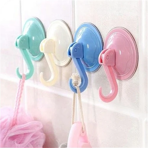 

5PCS Suction Cup Hook Strong Suction Hooks Waterproof Bathroom Vacuum Suction Hook Kitchen Towel Hanger Hooks Accessories