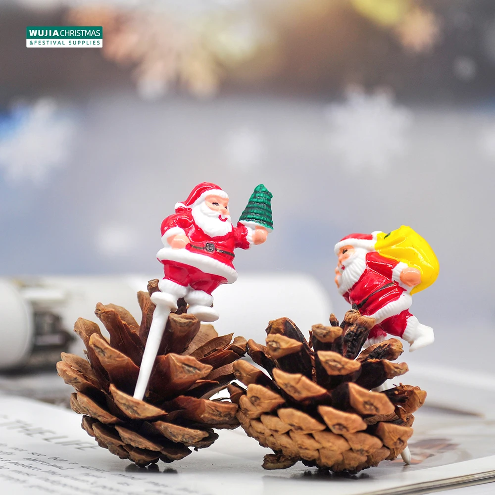 5 teile/satz ins Silvester Weihnachts kuchen Topper Santa Claus DIY Kinder Noël Party Cupcake Familie Weihnachten Geschenke Dessert Dekoration – Detail 9