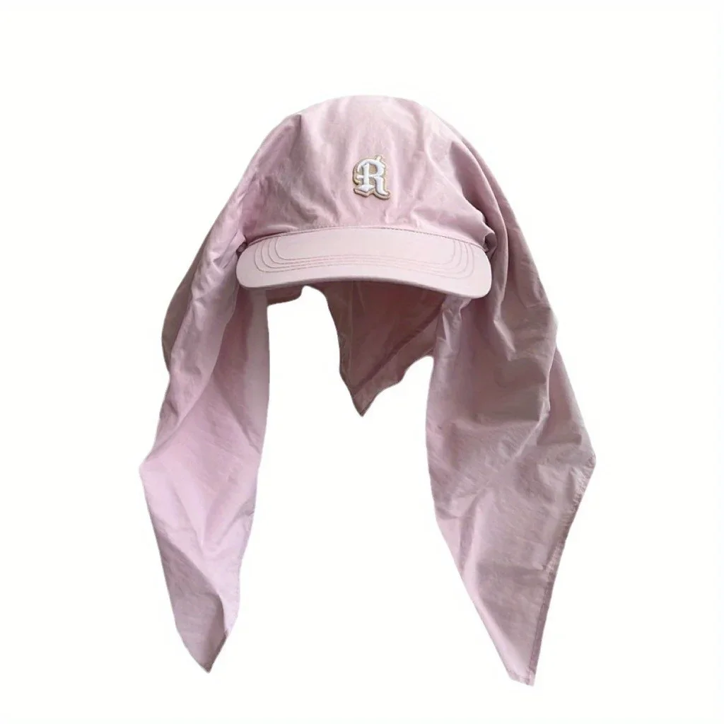 

UPF Sun Protection Baseball Cap Twist Front Design Letter Embroidery Adjustable Breathable for Outdoor Enthusiasts