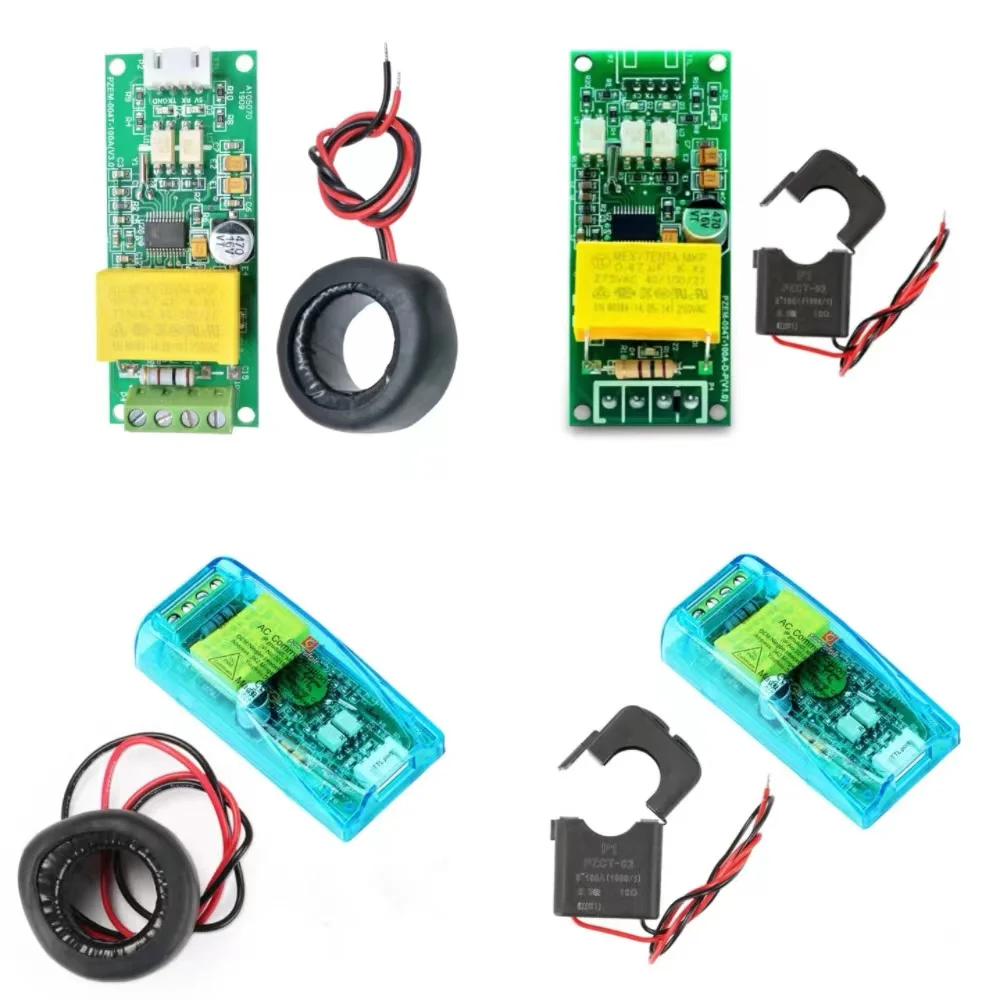 PZEM-004T AC Multifunction Meter Watts Power Volts Amps TTL Current Test Module with Coil 0-100A 80-260V AC for Arduino