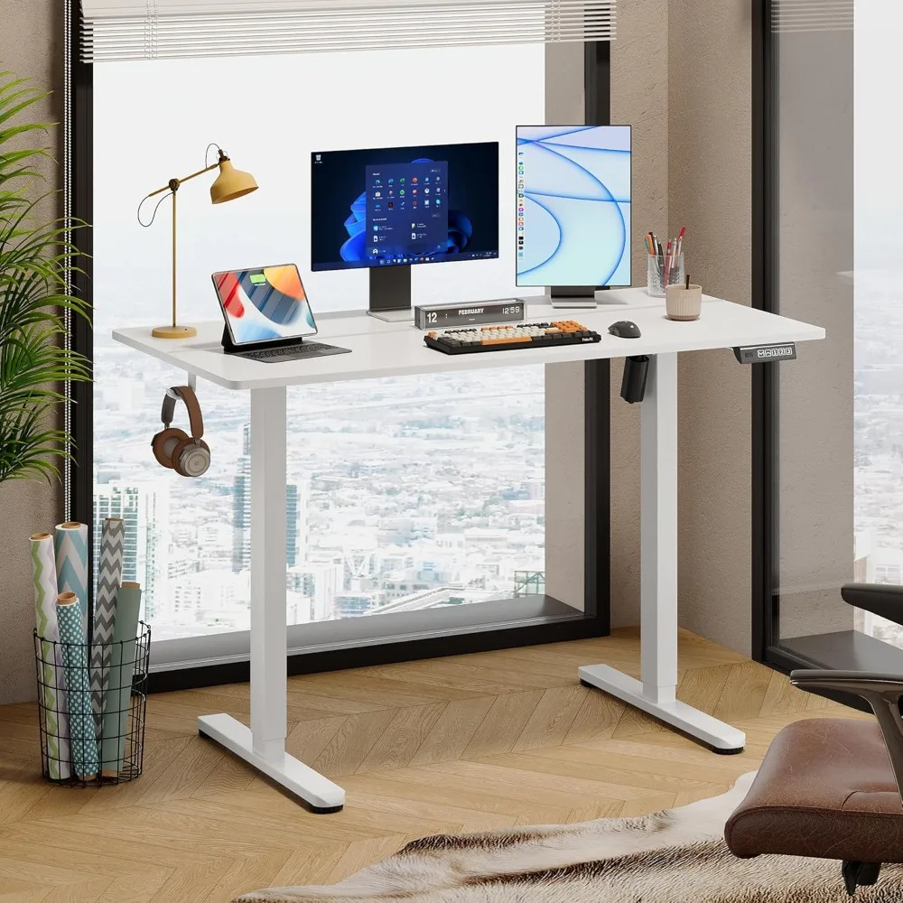 

48 inch electric standing desk, 3 adjustable height household standing desks, ergonomic, LED sitting desk