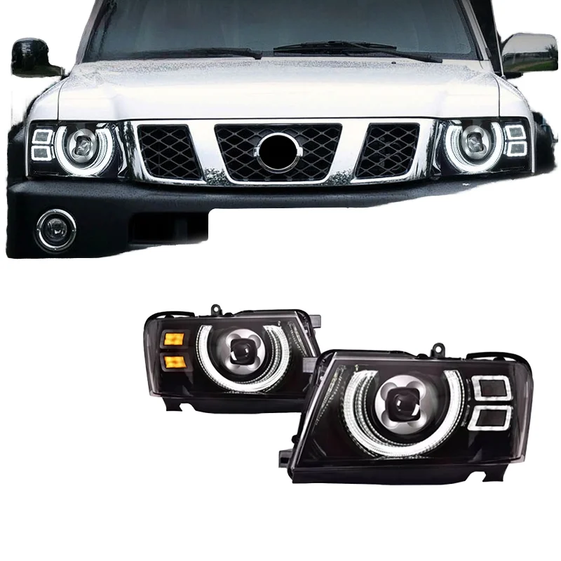

Vland New 12V LED Projector Headlamp Daytime Running Light for Patrol Y61 2005-2022 with 10000 Lumens