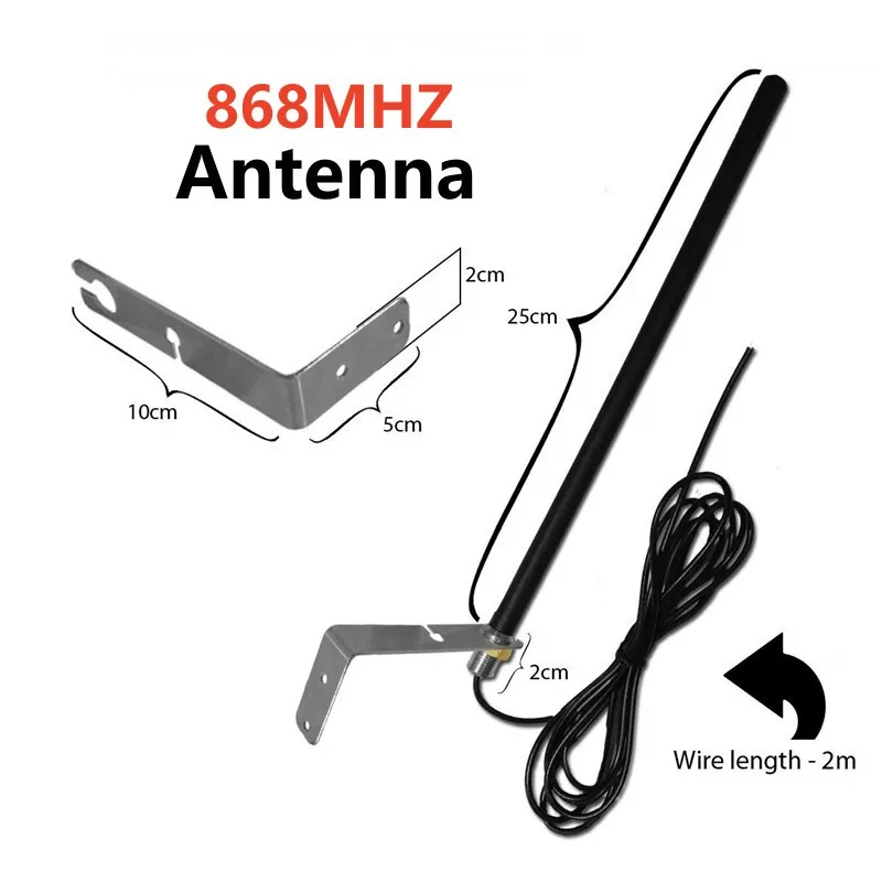 868MHz Garage Door Motor Signal Extension Antenna Waterproof and Sunscreen Extend The Receiving Distance