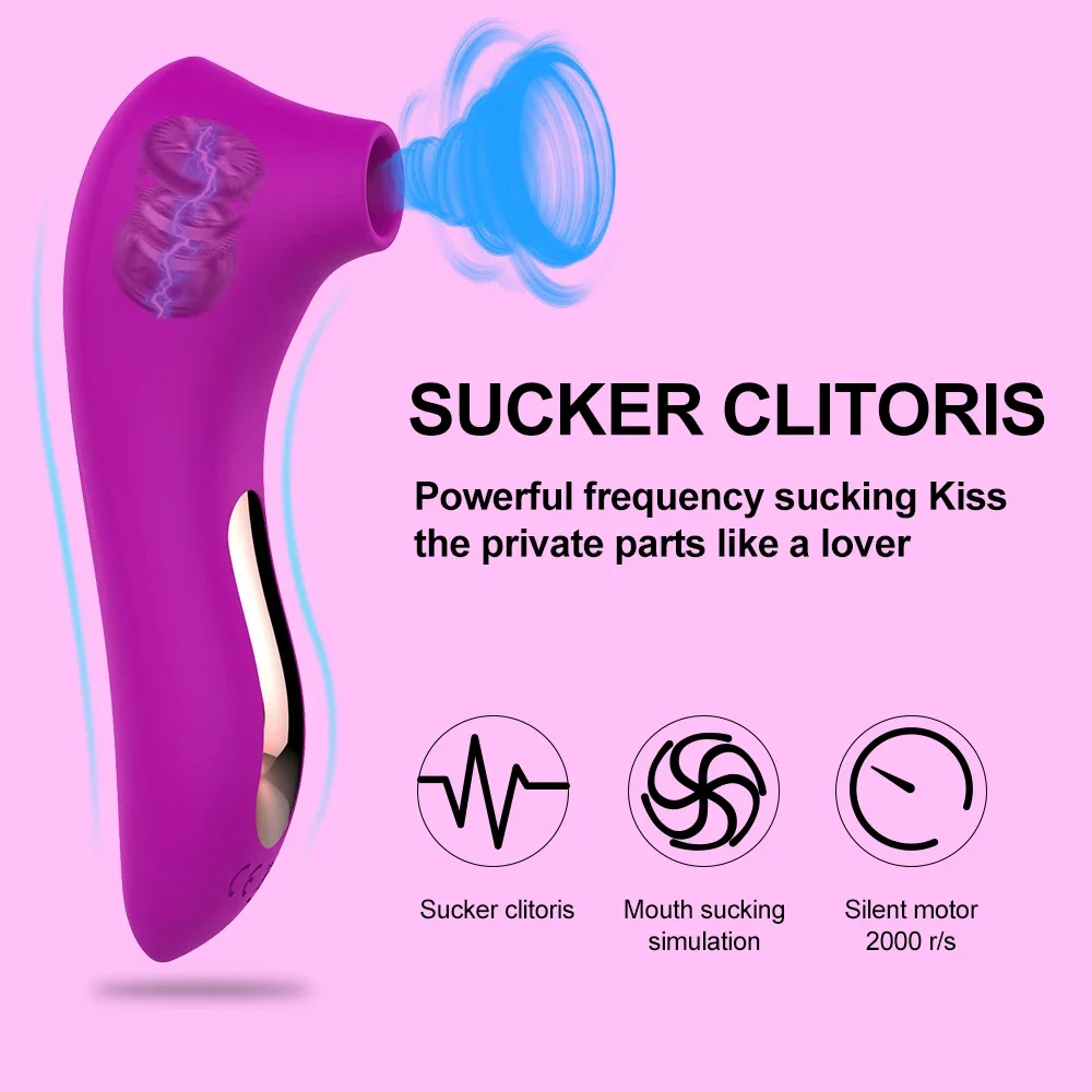 Sucker Clitoris Powerful Sucking Vibrator Female Clit Nipple Oral Vacuum Stimulator Massager Sex Toys Adults Goods for Women 18+