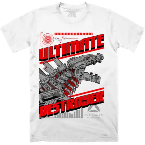 

Футболка mechгаззилла: ULTIMATE DESTROYER (белая)