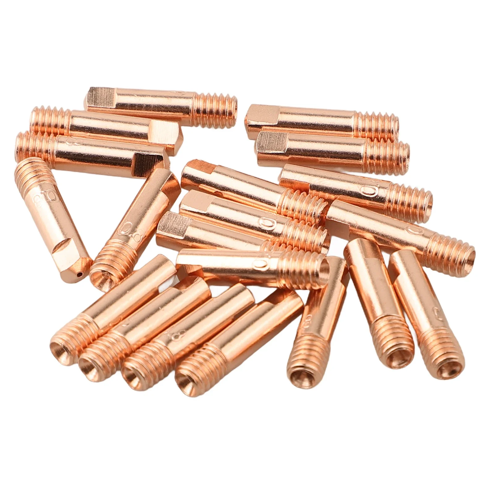 Copper Welding Nozzles 0.6mm MB-15AK Nozzles 20pcs Set Accurate Concentricity Low Wire Resistance Metal Fabrication