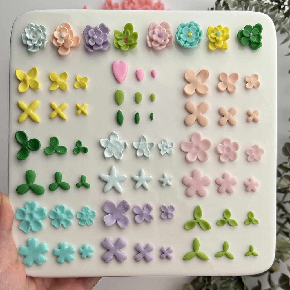 3Pcs/Set Mini Size Flower Petal Leaf Polymer Clay Cutters Cutting Molds For DIY Plants Decoration Earrings Jewelry Making Tools view 3