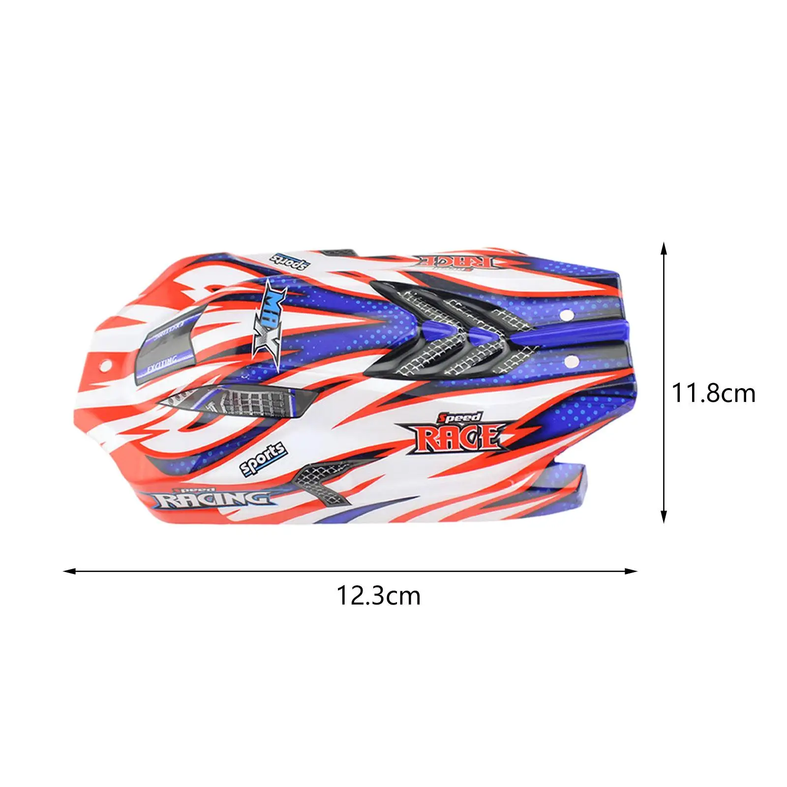 Durável RC Car Corpo Shell Frame, Wltoys 124008 Hobby Veículos, 1:12