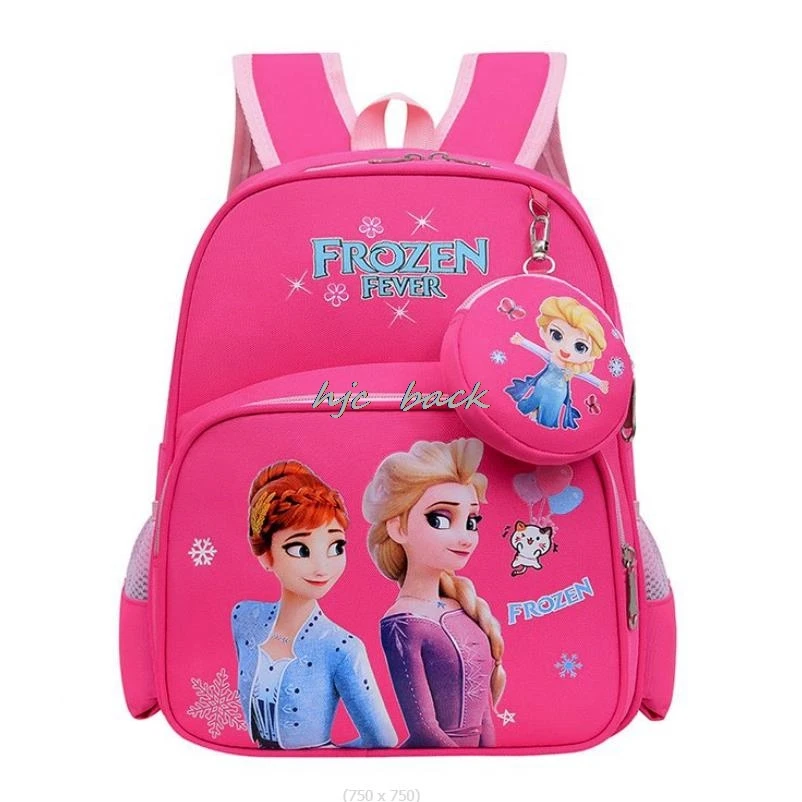 Frozen Elsa Princess mochila espessa para meninos e meninas, grande capacidade, bonito, adorável, jardim de infância, papelaria infantil, melhor presente