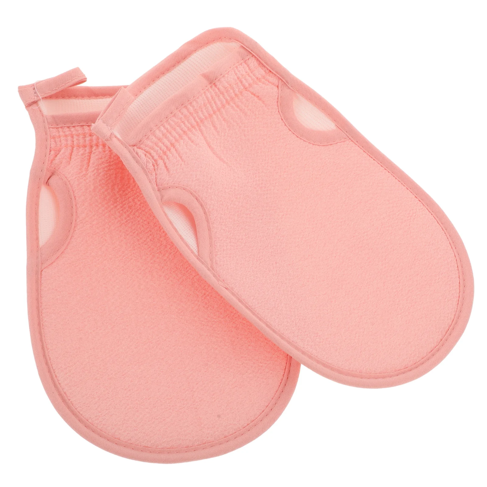 2 قطعة قفازات التقشير العميق للحمام الجوانب ميت الغسيل تعزز الدورة الدموية الجلد الناعم الاستحمام اليومي الأساسية #1