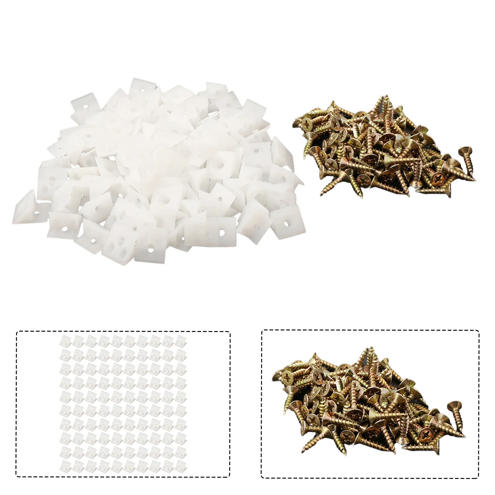 Kit Screws Screws Set Screws Washer Screws+Bolt Nut Kit Bolt Nut Nut Pack Part Parts Plastic Pocket Strength 100PCs