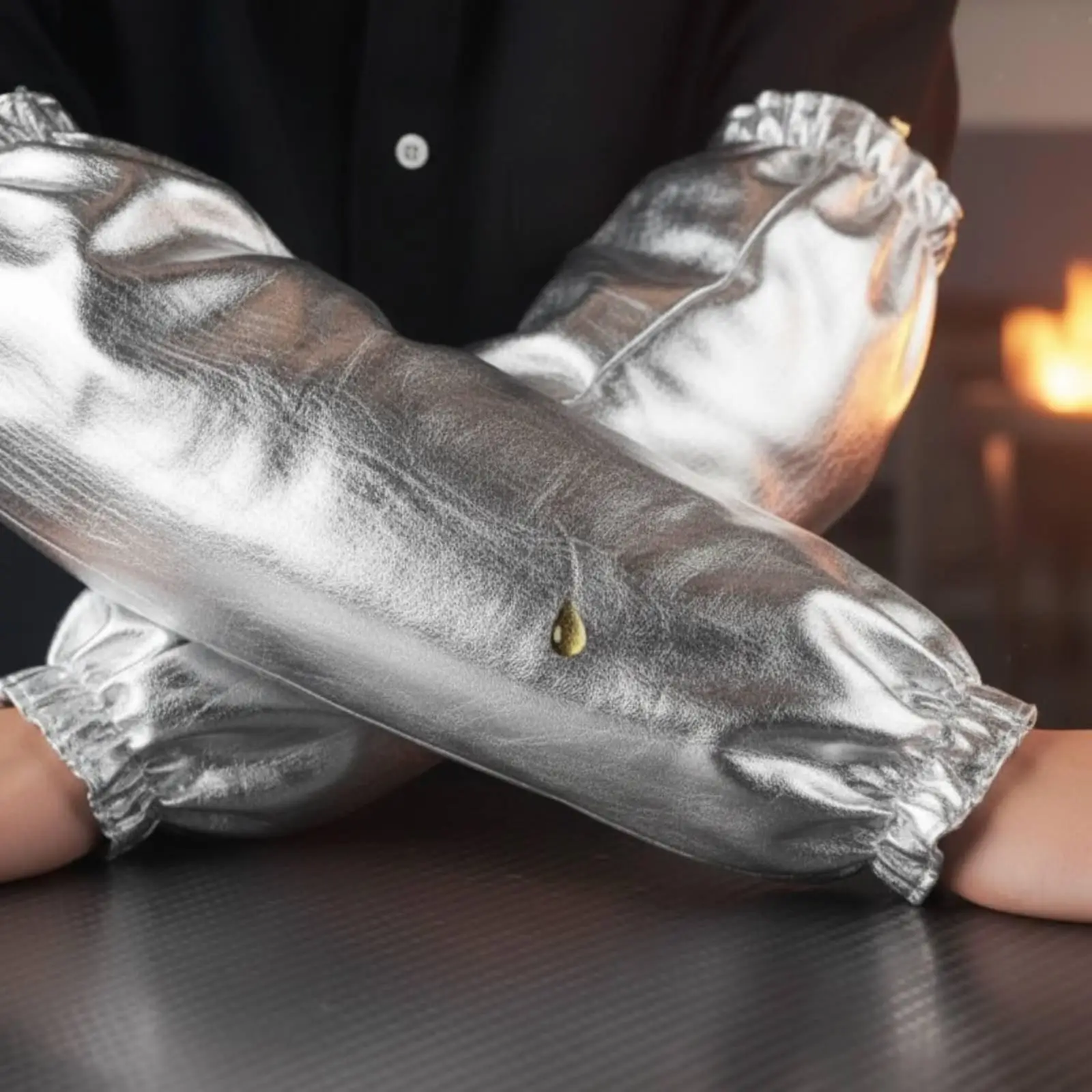 aluminum-foil-sleeves-high-performance-flame-retardant-arm-protector-workwear-oversleeve-for-industrial-and-kitchen-use