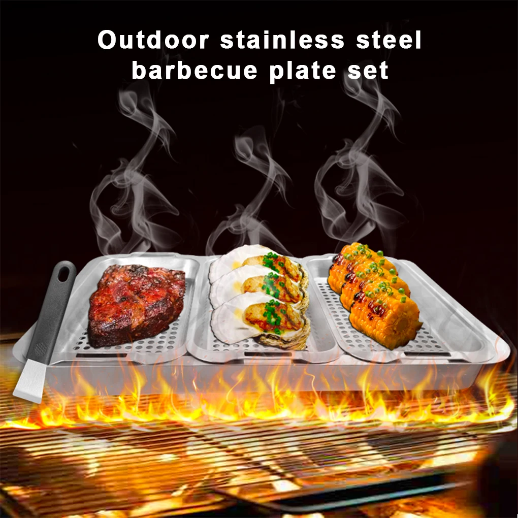 

5pack/lot BBQ SERVE Grill Basket Scratch-proof And Tear-resistant For Long-lasting Anti-scalding