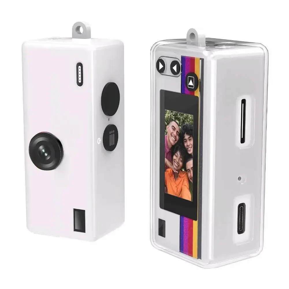 

Transparent TPU Protective Case for Kodak Blind Box Keychain Camera with Screen Film Ultra Thin Anti‑drop Shockproof Cover