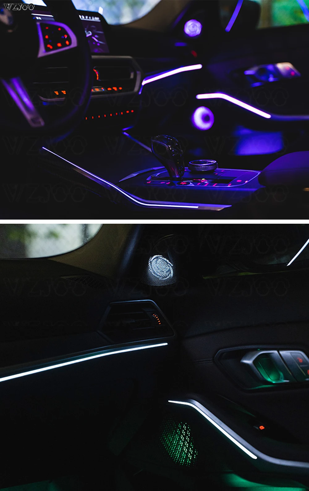 For 2020-2023 BMW 3 /4 series G20 G22 interior Ambient light, 3series modified interior original car 1:1 11 Colors Ambient light