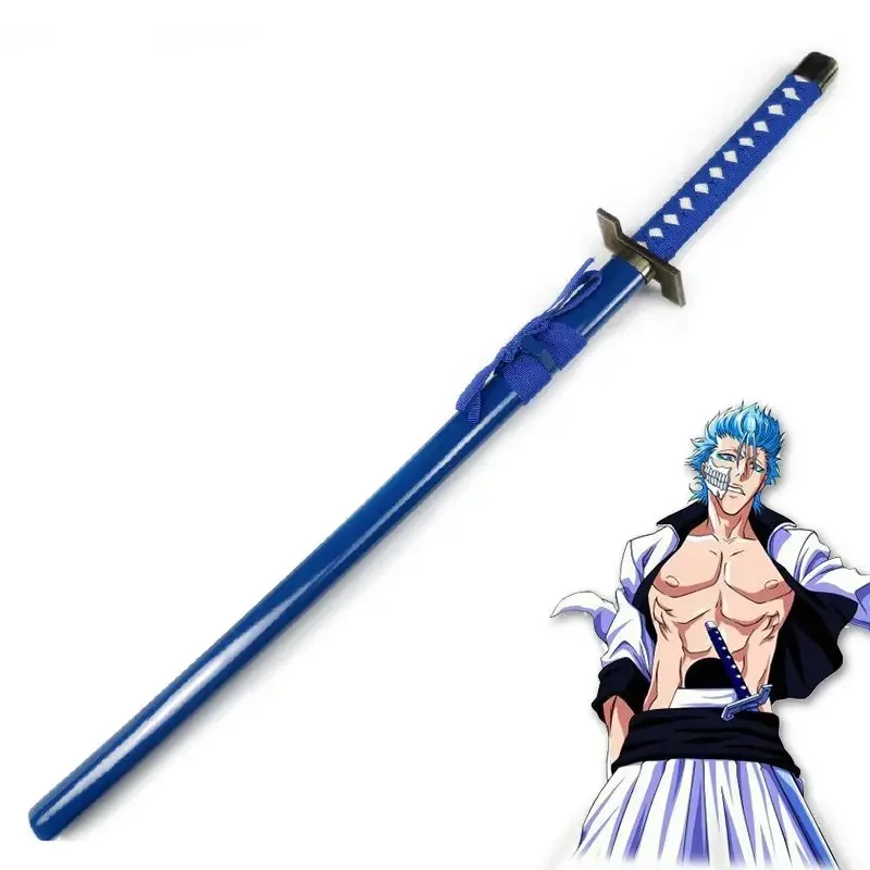 100cm Cosplay Anime Bleach weapon Grimmjow Panther Jeagerjacs Zanpakutou Katana wooden Sword Costume party Anime show props