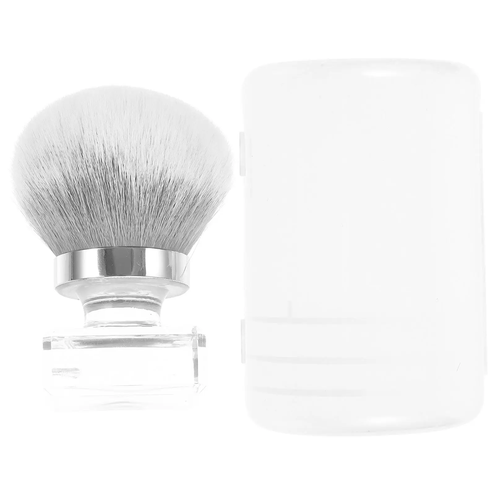 Mushroom Nail Dust Brush Compact Lightweight Ergonomic Handle Clean Nails Soft Bristles Portable Nail Brushes