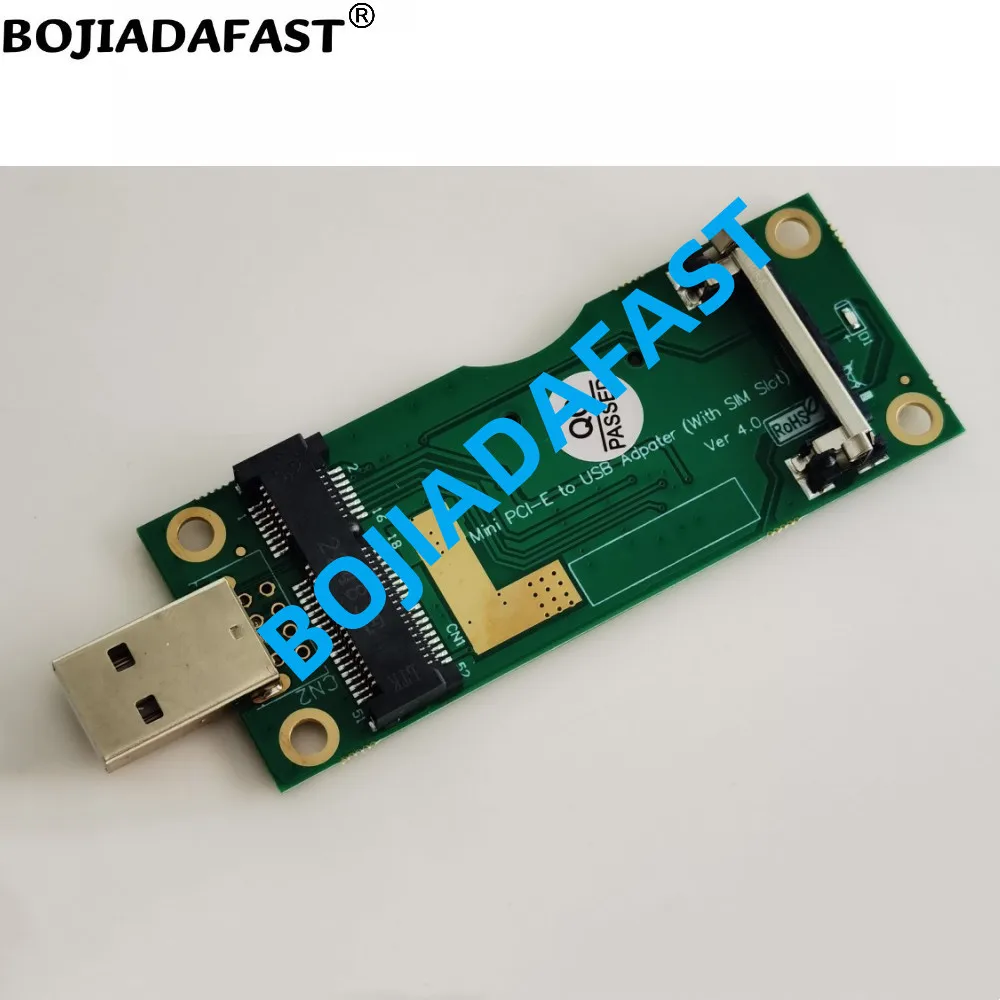 USB 2.0 Connector Mini PCI-E 52Pin Wireless Module Adapter SIM Card Slot VER 4.0 For 3G 4G LTE GSM Modem