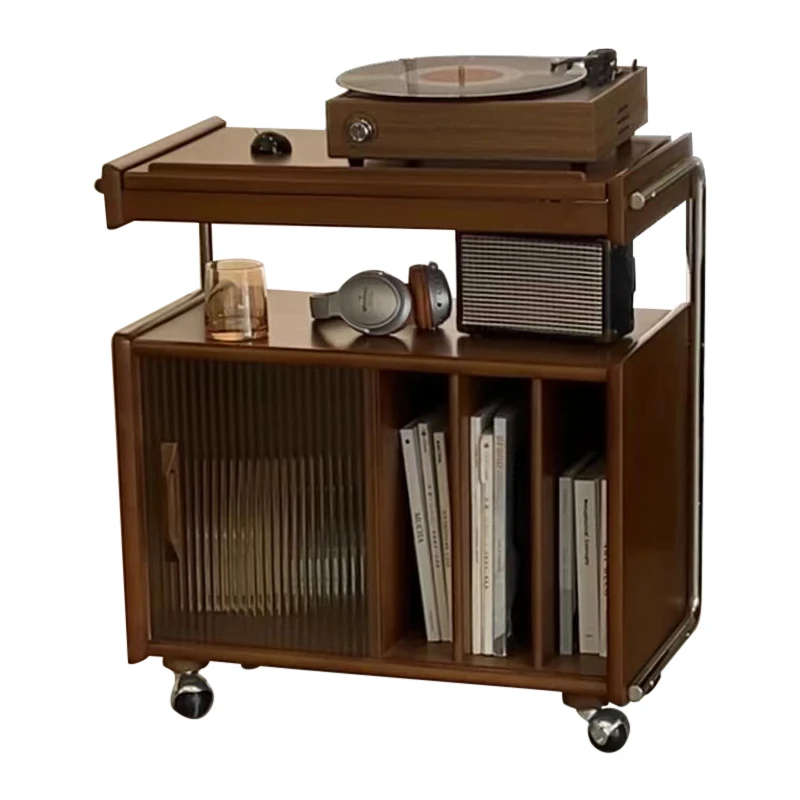 

Шкаф для журналов из массива дерева, боковой шкаф, шкаф для хранения в скандинавском и японском стиле, книжная полка, гостиная, спальня