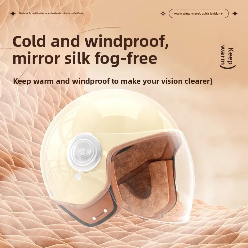 

Unisex Electric Motorcycle Helmets Small-Circumference Helmets Vintage Helmets Winter Cute Cascos De Moto Para Los Hombres