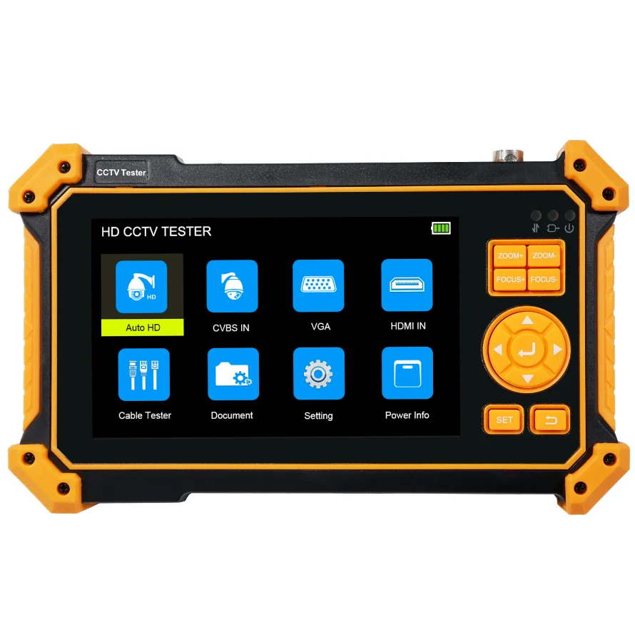 

HD-3200 Portable CCTV tester With 5 inch TFT-LCD Screen 4K 8MP CVI TVI AHD SDI CVBS Analog Camera Tester Monitor