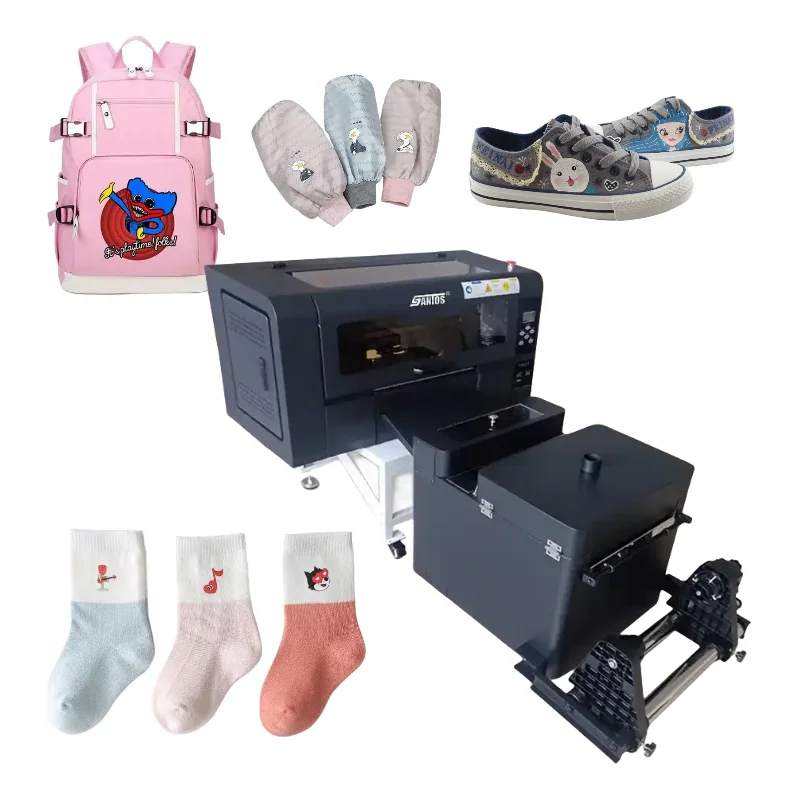 

Горячая Распродажа 30 см DTF принтер с шейкером для порошка печать обувь носки маски печатная машина с двумя печатными головками Xp600