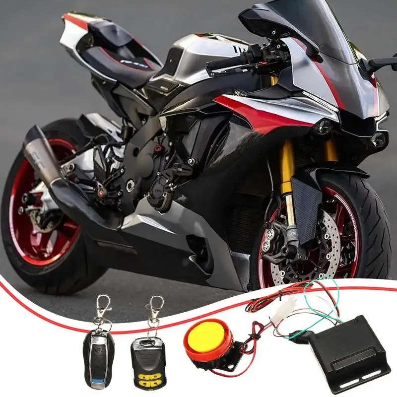 Motorcycle Anti-Theft Alarm Security System Cycling Anti-Theft Remote Cycling Security Engine Start Alarm For Electric Cycles